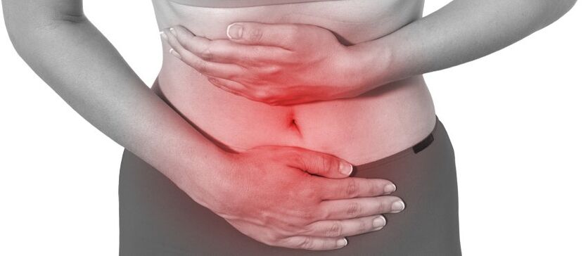 Abdominal pain can occur due to osteochondosis